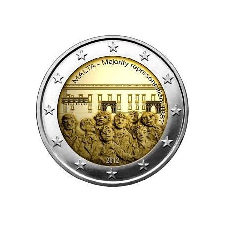 2 € Commémorative Malte 2012- Scrutin majoritaire