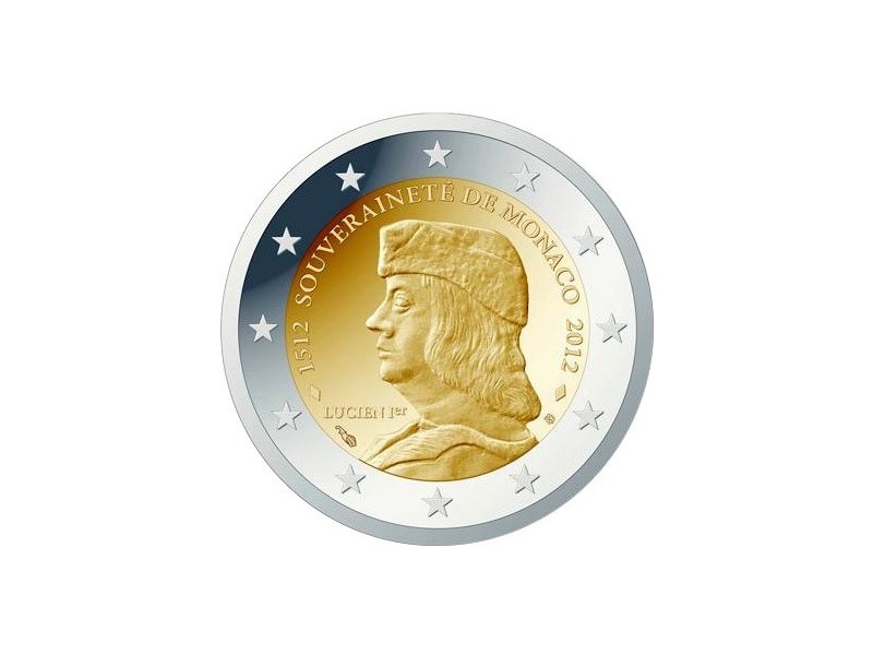 2 € Commémorative Monaco 2012- Lucien 1er Grimald