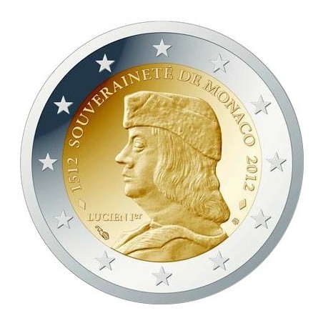 2 € Commémorative Monaco 2012- Lucien 1er Grimald