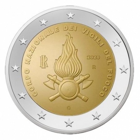 2 Euro ITALIE 2020 - Corps National des pompiers