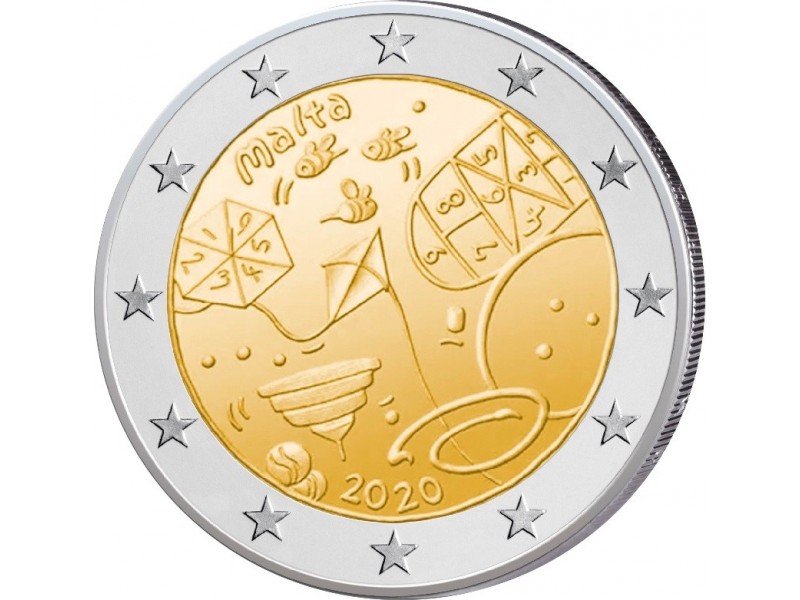 MALTE  - Pièce 2 Euro Commémorative 2020  JEUX