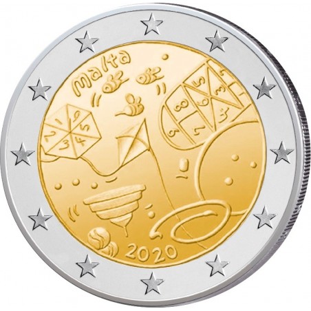 MALTE  - Pièce 2 Euro Commémorative 2020  JEUX