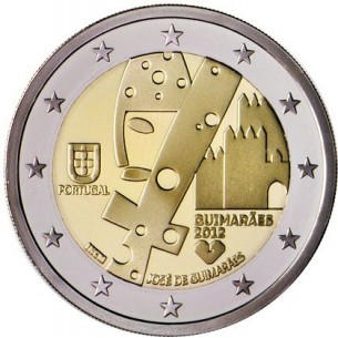 2 EURO Commémorative Portugal 2012- Guimaraes