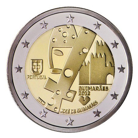 2 EURO Commémorative Portugal 2012- Guimaraes