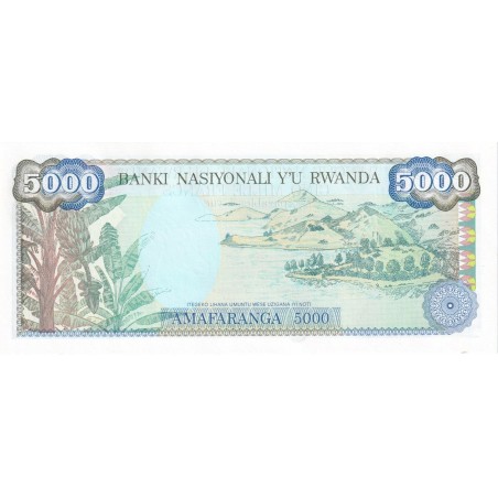 1000 Francs RWANDA 1988 P.21a