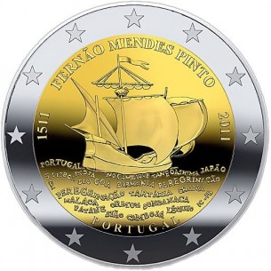 2€ Commémoratives Portugal 2011- Fernao Mendes Pinto