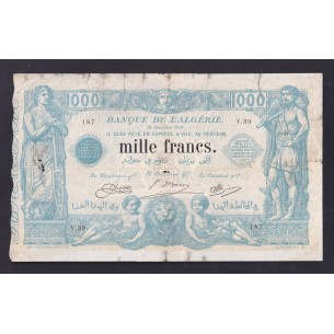 1000 Francs ALGERIE 1924 P.76b
