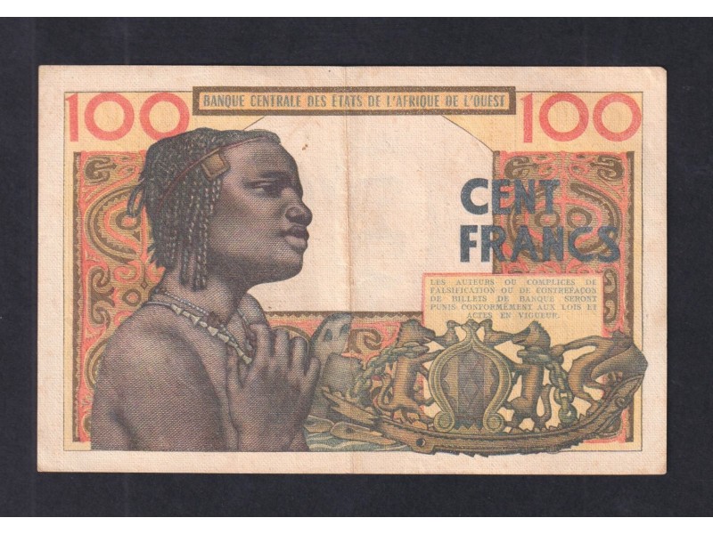 100 Francs ÉTATS DE L'AFRIQUE DE L'OUEST 1965 P.2b