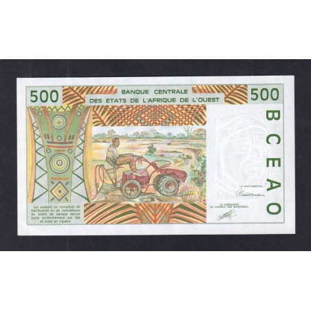 500 Francs ÉTATS DE L'AFRIQUE DE L'OUEST 1991 P.710Ka