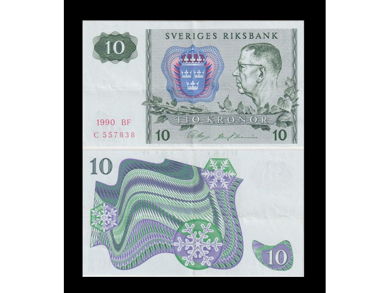 10 Kronor SUÈDE 1990 P.52e