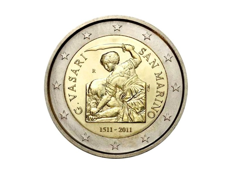 2€ Commémoratives BU Saint-Marin 2011- Giorgio Vasari