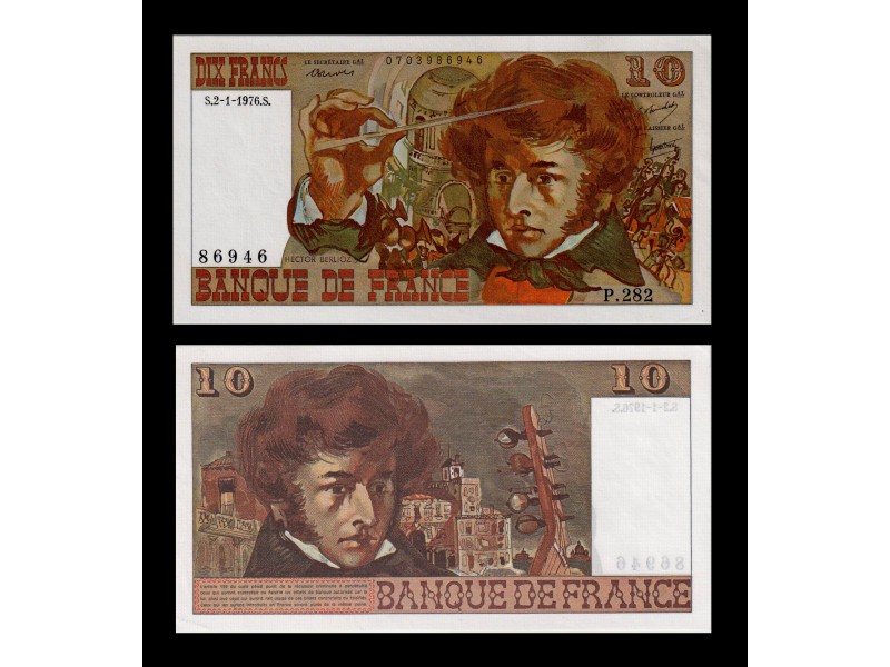 10 Francs Berlioz FRANCE 1976 F.63.16