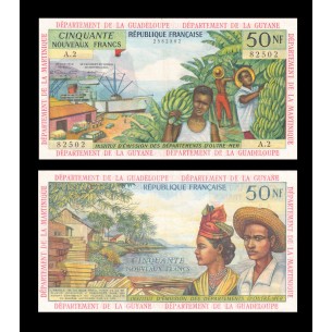 50 Nouveaux Francs ANTILLES FRANÇAISES 1962 P.6a