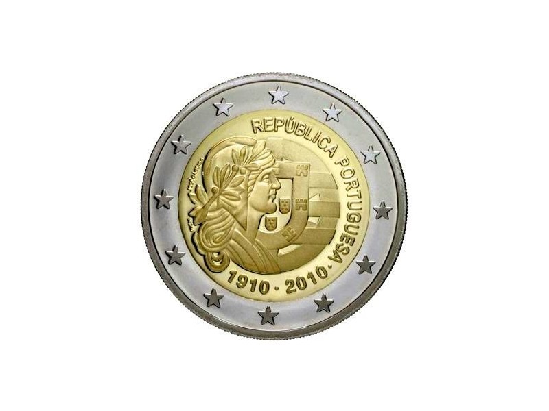 2 Euro PORTUGAL 2010 -100ème anniv. de la République Portugaise