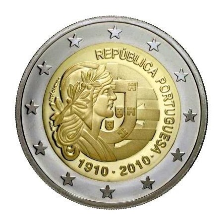 2 Euro PORTUGAL 2010 -100ème anniv. de la République Portugaise