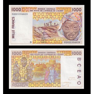1000 Francs ÉTATS DE L'AFRIQUE DE L'OUEST 2002 P.311Cm