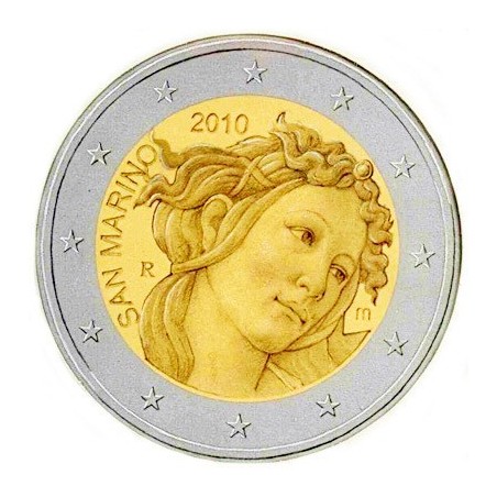 2 € Commémorative Saint Marin 2010- Sandro Botticelli