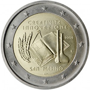 2 € Commémorative Saint Marin 2009 - Année de la créativité et de l’innovation
