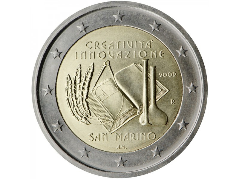2 € Commémorative Saint Marin 2009 - Année de la créativité et de l’innovation