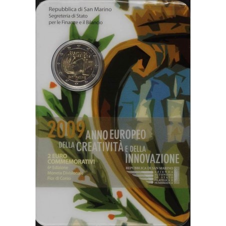 2 € Commémorative Saint Marin 2009 - Année de la créativité et de l’innovation