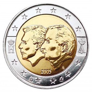 2 Euros BELGIQUE 2005 -Albert II et Grand duc Henri
