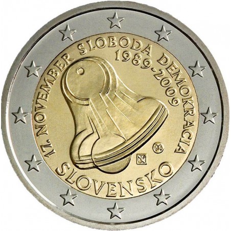 2 € Commémorative Slovaquie 2009- 20e anniv. de la liberté et de la démocratie