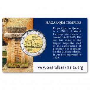 2 Euros MALTE 2017- Temple Hagar Qim "avec poinçon"