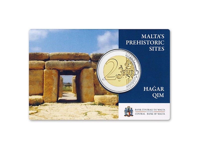 2 Euros MALTE 2017- Temple Hagar Qim "avec...