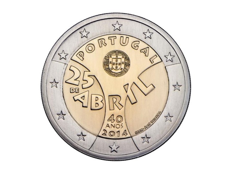 2 Euros PORTUGAL 2014 - Révolution...