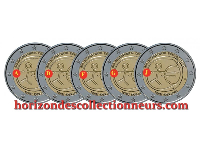 2 Euros Allemagne 2009 - UEM ADFGJ-horizondescollectionneurs.com