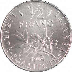1/2 franc Semeuse 1984 Pessac F.198/23 2