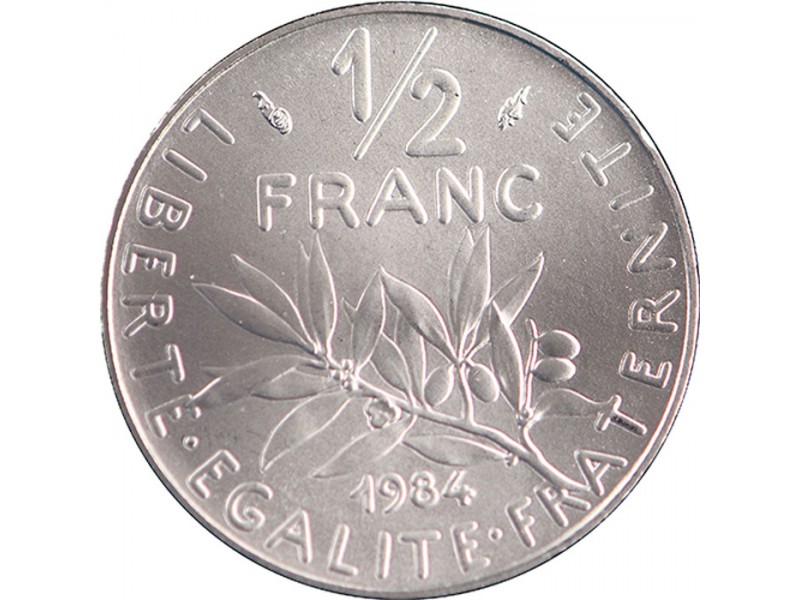 1/2 franc Semeuse 1984 Pessac F.198/23