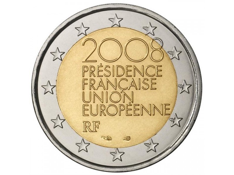 Valeur Piece De 2 Euros 2008 Presidence Francaise Union Europeenne 2 Euro FRANCE 2008 - Présidence de l'Europe