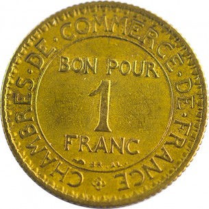 1 Franc Chambres de Commerce 1922 Paris F.218/4 2