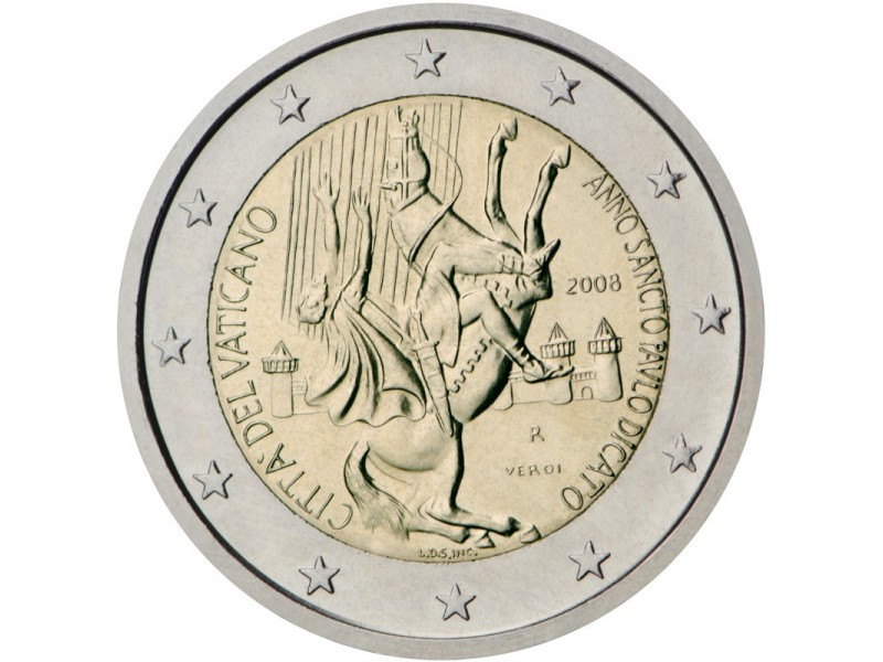 2 Euros Commémorative  Vatican 2008 BU - Année de Saint-Paul