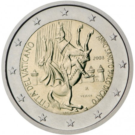 2 Euros Commémorative  Vatican 2008 BU - Année de Saint-Paul