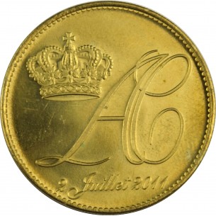 8605  - Jeton de mariage Princier  Monaco 2011 2