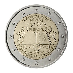 2 Euros FRANCE 2007- Traité de Rome