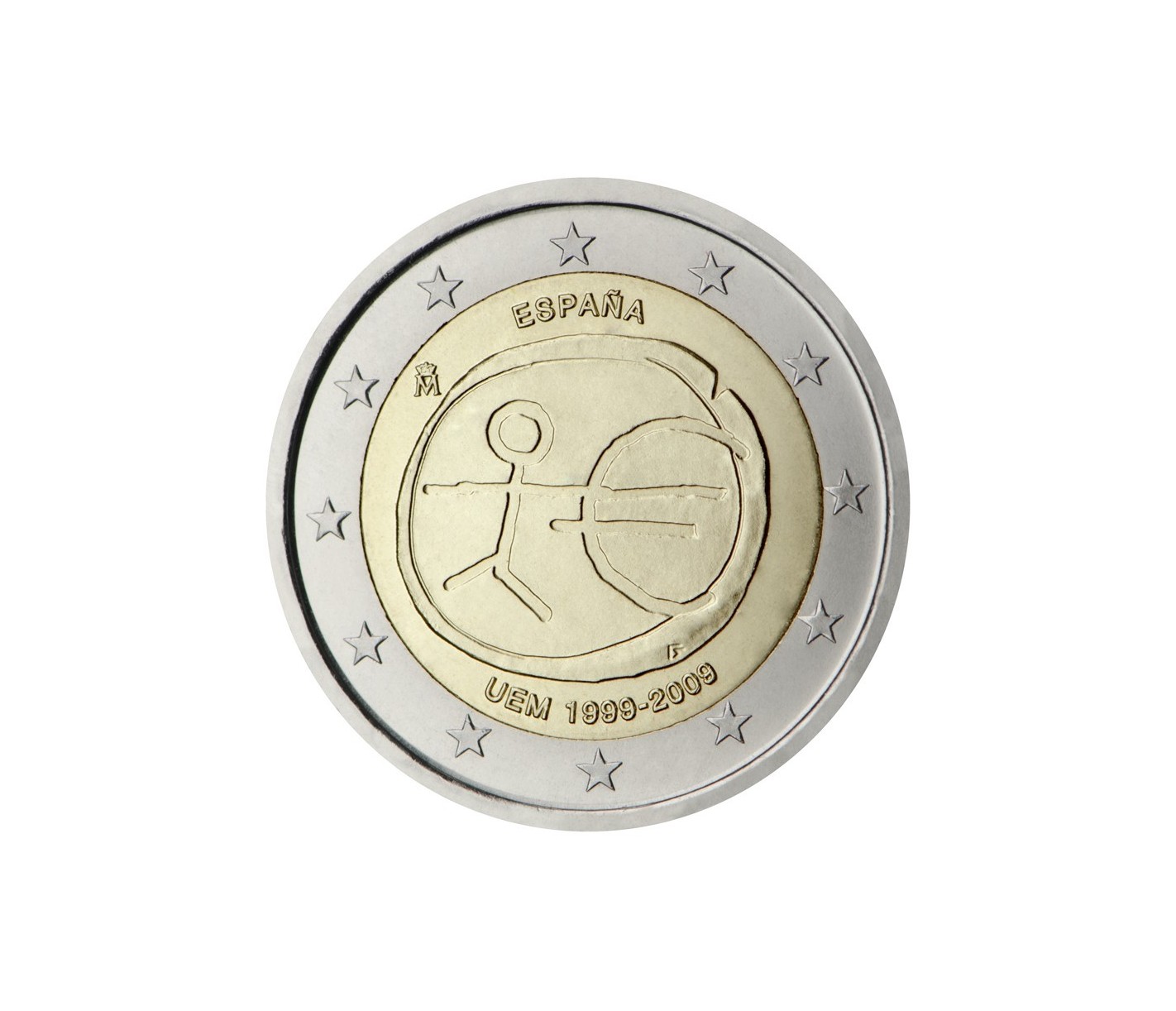 70 Ans Appel 18 Juin 2 Euros Valeur 2 Euro ESPAGNE 2009 -UEM-horizondescollectionneurs.com