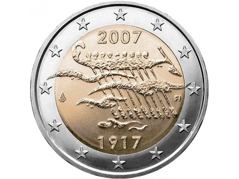 2 Euro Finlande 2007 - Indépendance de la Finlande