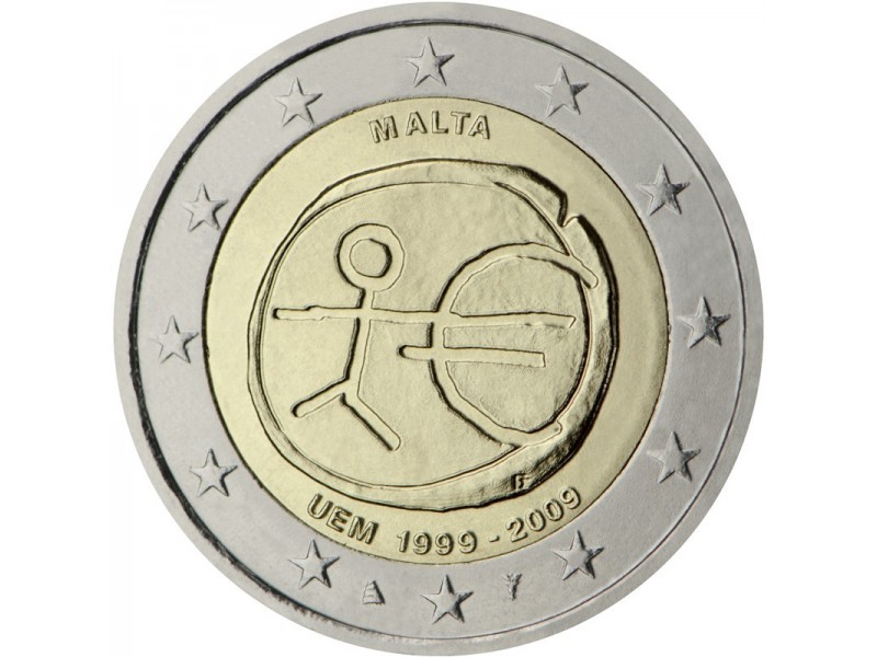 2 € Commémorative Malte 2009 - UEM