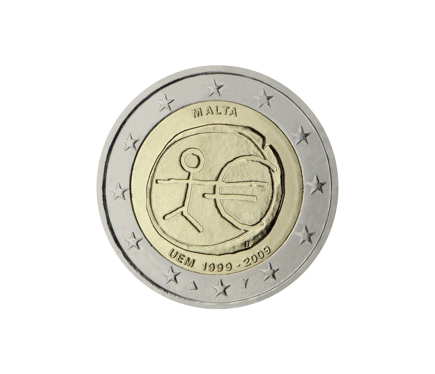 Valeur Pièce 2 Euros Uem 1999 2009 France 2 Euro MALTE 2009 - UEM