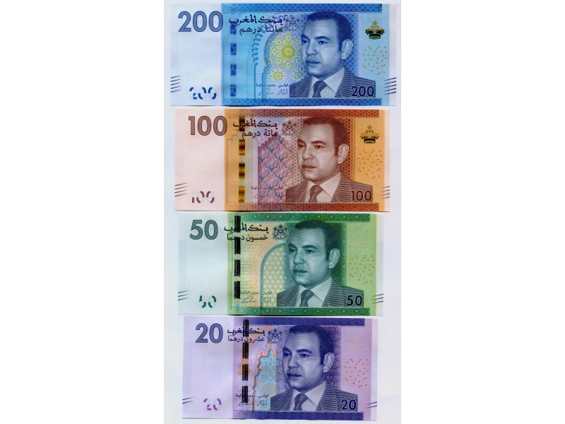 Série de 4 Billets Maroc  20