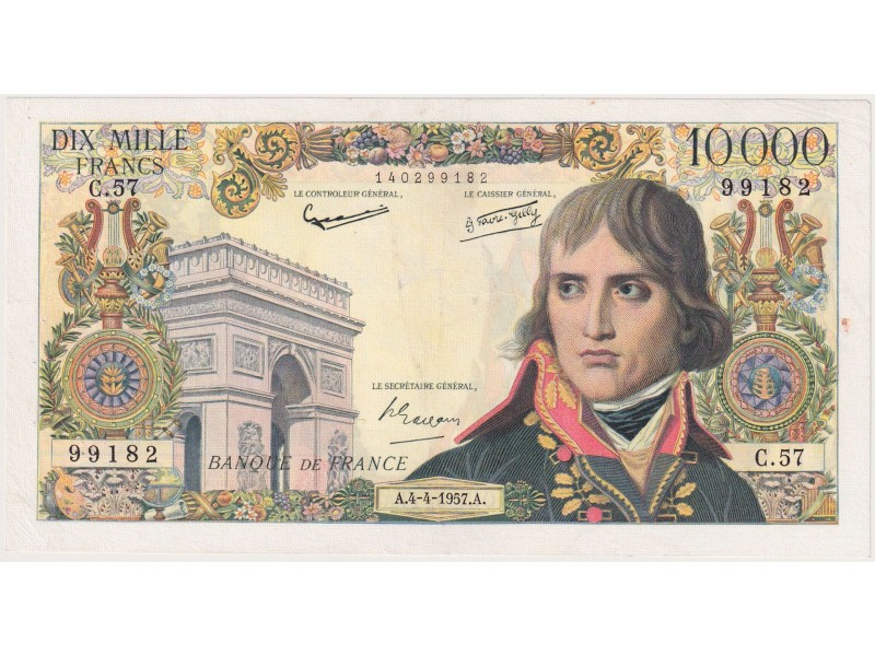 10000 Francs BONAPARTE FRANCE 1957 F.51.7