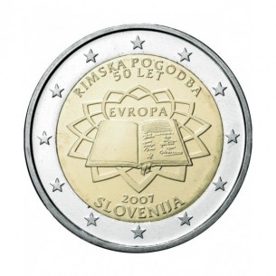 2 EURO Commémorative Slovénie 2007- Traité de Rome