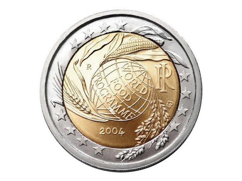2 EURO Commémorative Italie 2004 F.A.O
