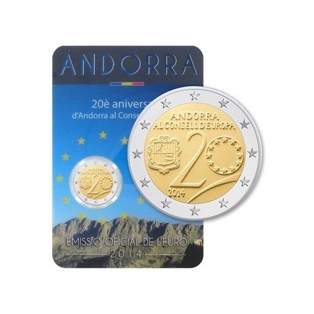 2 Euro ANDORRE 2014  Conseil de l'Europe-horizondescollectionneurs.com