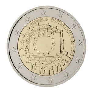 2 Euro commémorative Autriche 2015 - 30 Ans du Drapeau Européen