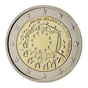 2 € Commémorative Belgique 2015 - 30 Ans du Drapeau Européen
