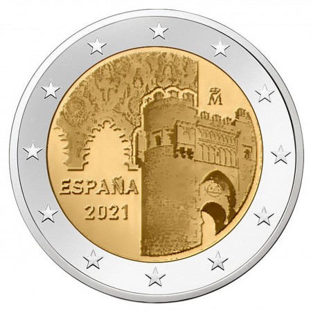 Pièce 2 Euro ESPAGNE 2021 - Patrimoine mondial  Ville historique de Tolède